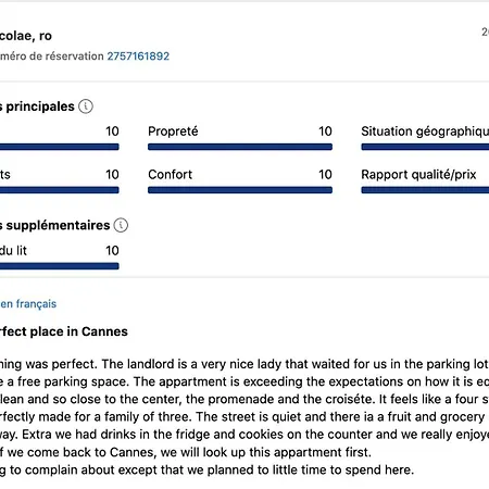 Appartement 30 M2 Hyper Centre, Neuf, Parking Gratuit, 3 Etoiles Cannes