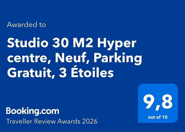 30 M2 Hyper Centre, Neuf, Parking Gratuit, 3 étoiles Cannes